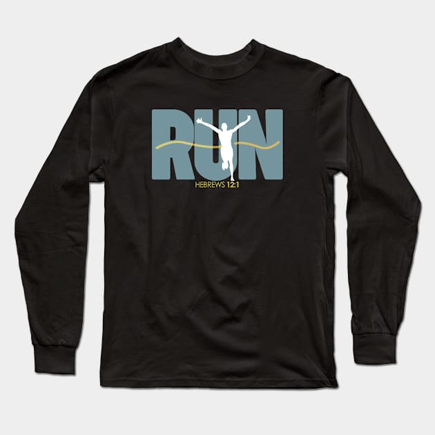 RUN - Bible - D3 Designs Long Sleeve T-Shirt by D3Apparels